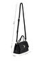 Women's Faux Leather Black Shoulder Bag - 2