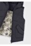 Boy's Double-Sided Hooded Padded Vest Black - 5