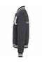Buttoned a Print 3 Thread College Smoked Boys' Sweatshirt 8088 - 2