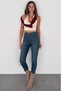 Women's Vintage Blue Super Skinny Fit High Waist Lycra Stretchy Jean Denim Pants Jenni̇e-2014