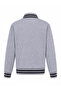 Buttoned a Print 3 Thread College Gray Boys' Sweatshirt 8088 - 3