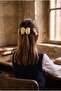 Girl's Bowknot 3-Piece Buckle Set Yellow - 4