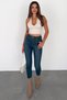 Women's Vintage Blue Super Skinny Fit High Waist Lycra Stretchy Jean Denim Pants Jenni̇e-2014 - 3