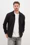 Zippered Polo Collar Diving Fabric Jacket