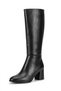 Heper Parted Women's Heeled Boots Black Leather - 3