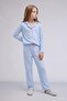 100% Cotton Bowknot Patterned Long Sleeve Pajama Top Flexible Waist Long Pajama Bottoms Girls I1882A826Au