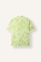 Oversize Wide Fit Polo Collar Patterned Viscose Short Sleeve Shirt for Boys F5673A825Hs - 8