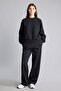 Straight Fit Basic Wide Leg Elastic Waist Sweatpants F2211Ax26Wn - 2