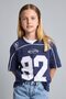 100% Cotton Regular Fit V-Neck Printed Short Sleeve T-Shirt Girls I1645A826Au - 3