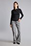Fitted Basic Ribbed Camisole Long Sleeve Henley Collar Basic T-Shirt I5711Ax26Au - 2