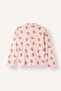 100% Cotton Teddy Bear Patterned Long Sleeve Pajama Top Flexible Waist Long Pajama Bottom 2-Piece Set I6087A826Wn - 8