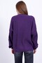 Purple Oversized Crew Neck Women's Knitwear Sweater - 6