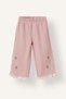 Wide Leg Elastic Waist Floral Sweatpants for Baby Girl I5584A526Wn - 5