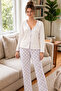 Lilac Checkered Women's Pajama Set - 2