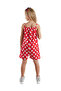 Red Polka Dot Girl's Woven Jumpsuit - 2