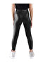 Girls' Metallic Shiny Black Tights 4-10 Years - 2