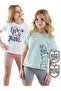 Flowers Girl's 2-Piece Pajama Set - 2