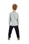 Brave Gray Black Boy's Tracksuit Set - 2