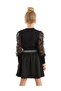 Black Tulle Girl's Turtleneck Blouse Skirt Set - 2