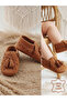 Baby Boy Nubuck Booties Genuine Leather Tan Soft Sole Shoes Size 17-21