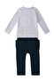Gray Navy Blue Boy's Crocodile Island Baggy Suit CFF-16S1-012 - 4