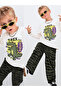 Boys' Dinosaur Printed 100% Cotton T-Shirt and Pants Set (Ages 3-8)