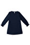 Lilycorn Navy Blue Girls' Tulle Dress with Elastic Sleeves - 4