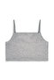 Girl's Crop Top 2-Piece Set with Straps Gray and White Crop Top - 8
