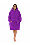 Wellsoft Hooded Wearable TV Blanket Unisex Over Size - Purple