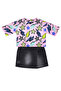 Star and Lightning Girl's Summer T-Shirt Denim Shorts Set - 3