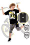 Bicycle Boy Pocket Detailed Summer T-Shirt Capri Shorts Set