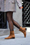 Carla Suede Look Low Heel Women's Boots – Comfortable Wear, Elegant Design