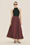 Zeya Piecewise Skirt Burgundy - 6