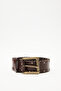 Zimbali Wide Buckle Belt Brown - 4