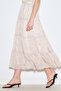 Long Tight Chiffon Skirt Blush - 5