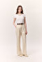 Wide Leg Palazzo Pants Vanilla - 6