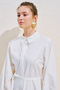 Edith Shirt Dress Ecru - 6