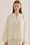 Muslin Wide Sleeve Blouse Ecru - 6