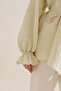 Gi̇peli̇ Linen Balloon Sleeve Blouse Yellow - 6