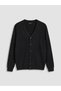 Regular Fit V-Neck Men's Knitwear Cardigan (W6) - 4