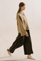 Linen Mixed Natural Skirt Pants Brown - 2
