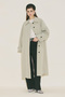 Malene Buttoned Trench Coat Green - 2