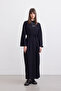Oversize Long Casual Dress Black - 3