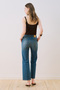 Mid waist flare leg jeans blue - 6