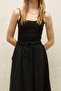 Bol Cut Linen Skirt Black - 5