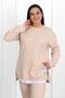 Women's Plus Size Side Zipper Detailed Tracksuit Set 3613-23 - 4