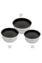 New Globe Steel Midi Storage and Mixing Container Set of 3 - 3