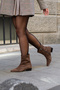 Carla Suede Look Low Heel Women's Boots – Comfortable Wear, Elegant Design - 2