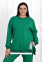 Women's Plus Size Side Zipper Detailed Tracksuit Set 3613-23 - 2