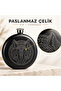 Wolf pattern stainless steel drink flask 240 ml 8 oz pocket flask with funnel camping outdoor men's gift - 3